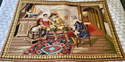älterer sehr schöner gobelin - sehr,