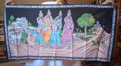 Wandbehang aus stoff indien - wandbehang,