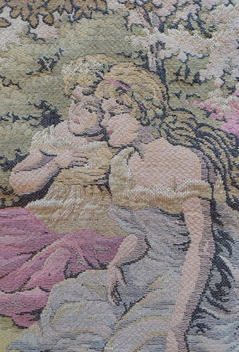 Altes stoffbild gobelin - stoffbild,