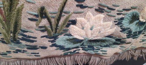 Crewel work wandbehang 50er - crewel, wandbehang,50er