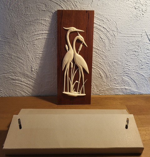 Bild kraniche holz - bild,