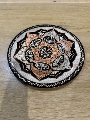 Kupferteller mit gravierten
