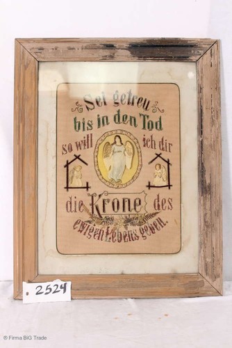 Antikes jugendstil stickbild - stickbild, /