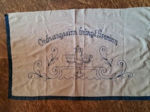 Wandbehang bestickt tuch - wandbehang,