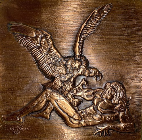 Unikat relief kupfer wandbild - unikat,
