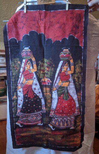 Wandbehang aus stoff indien - wandbehang,
