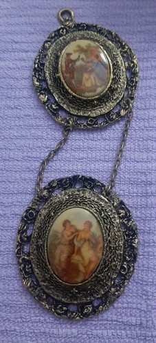 Antiker wandbehang medaillon - -,