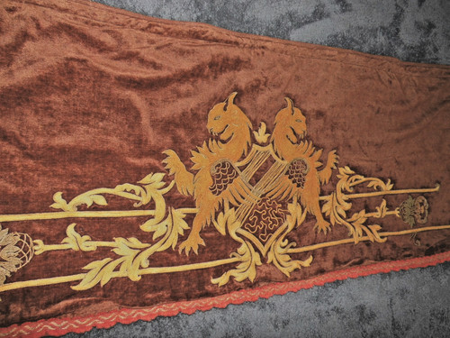 Wandbehang cantonnieres samt - ,