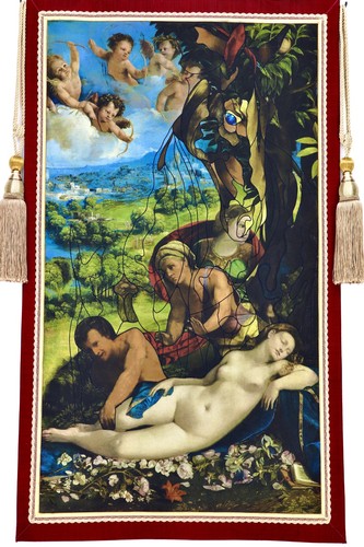 145 wandteppich hängend - 145-84,